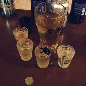 Chandeliers (Coin) Drinking Game