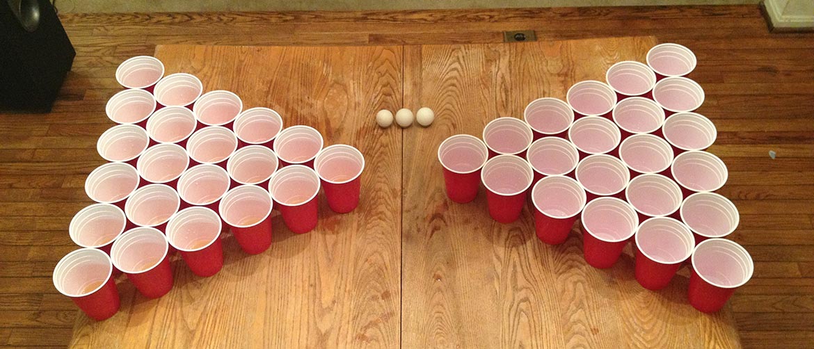 Beer pong turns into first