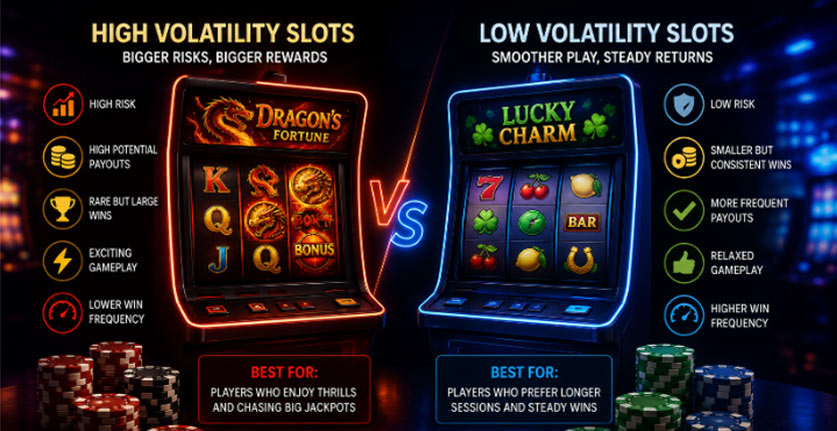 High vs Low Volatility Slots at 1Red Casino: Find Your Perfect Fit