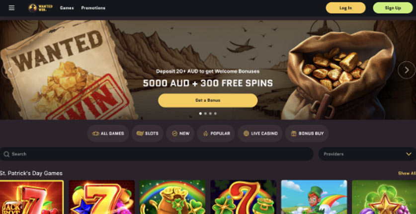 Wanted Win Casino Online 