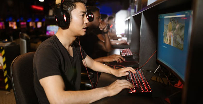 Asian Man Gaming