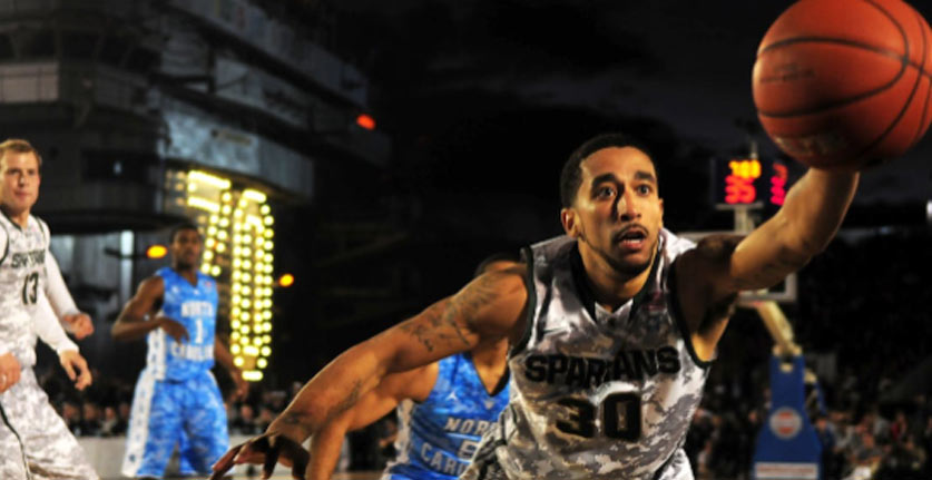 basketball player in game