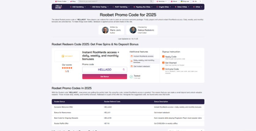 Finding Roobet Promotional Codes