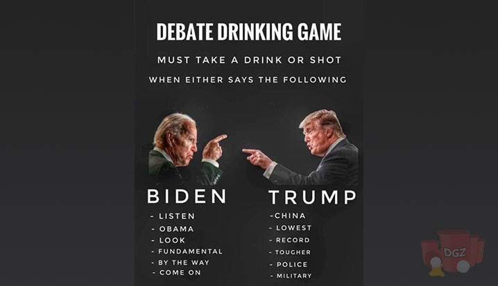 Debate 2020 Drinking Game